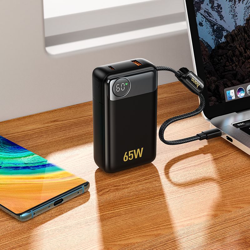 Зовнішній акумулятор HOCO Q53 Skillful PD65W power bank(12000mAh) Black