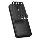 Зовнішній акумулятор BOROFONE BJ84 Smooth power bank with four cables(10000mAh) Black
