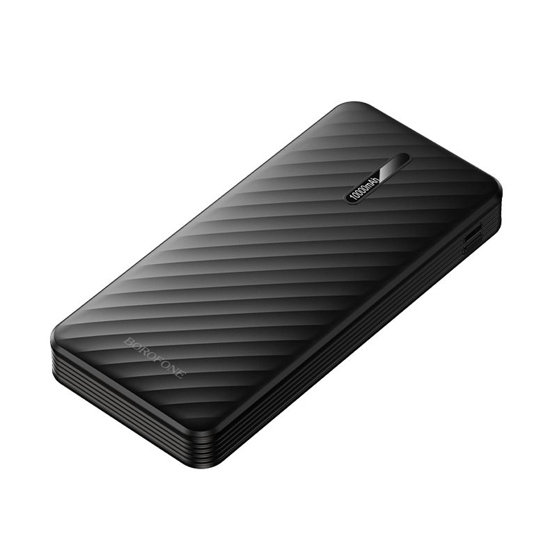 Зовнішній акумулятор BOROFONE BJ84 Smooth power bank with four cables(10000mAh) Black