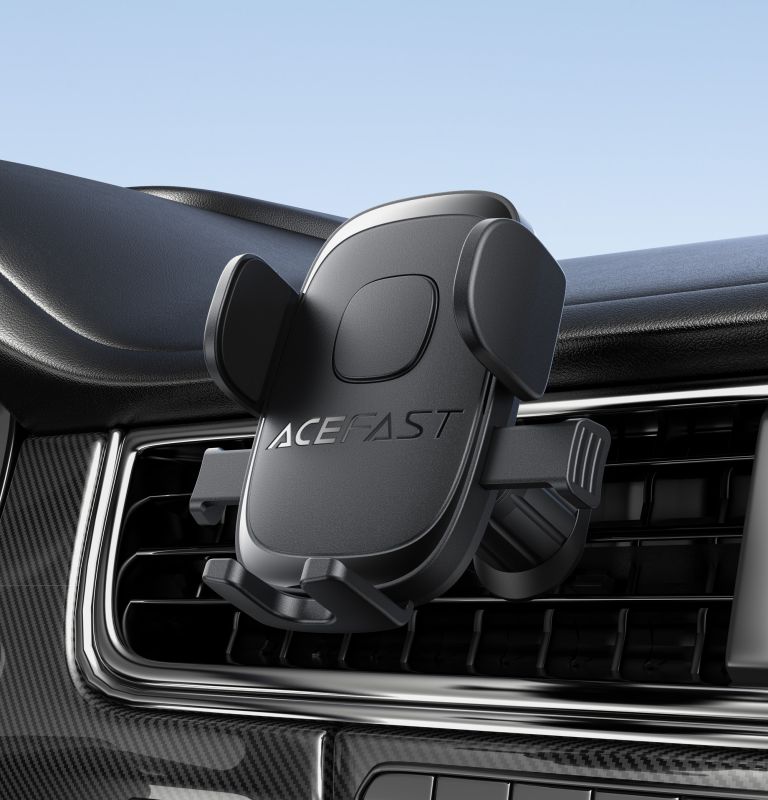 Автотримач для телефона ACEFAST D56 one-key lock car holder for air vent Black