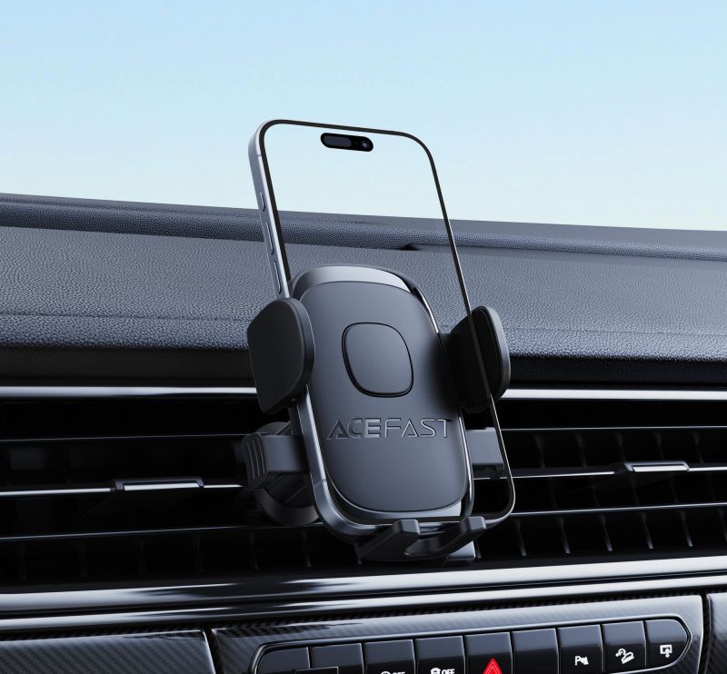 Автотримач для телефона ACEFAST D56 one-key lock car holder for air vent Black
