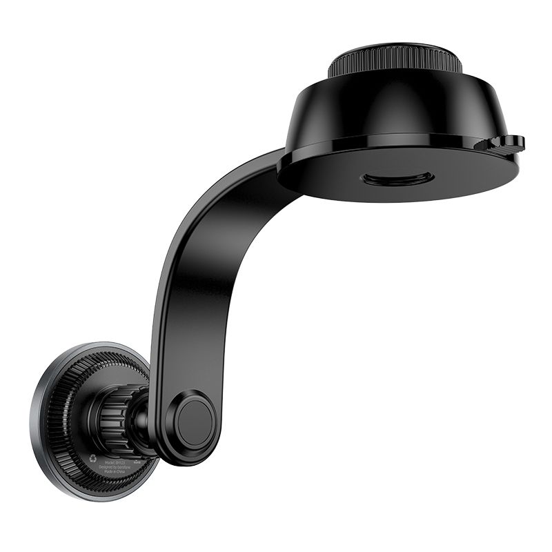 Автотримач для телефона BOROFONE BH123 Profit magnetic car holder(center console) black metal gray