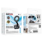 Автотримач для телефона BOROFONE BH140 Gloria vacuum suction cup magnetic ring holder(multi-scene) black metal gray