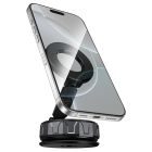 Автотримач для телефона BOROFONE BH140 Gloria vacuum suction cup magnetic ring holder(multi-scene) black metal gray