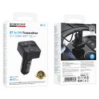 АЗП з FM-модулятором BOROFONE BC63 Selecto car BT FM transmitter Black