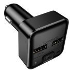 АЗП з FM-модулятором BOROFONE BC63 Selecto car BT FM transmitter Black