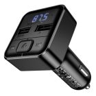 АЗП з FM-модулятором BOROFONE BC63 Selecto car BT FM transmitter Black