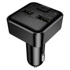 АЗП з FM-модулятором BOROFONE BC63 Selecto car BT FM transmitter Black