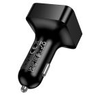 АЗП з FM-модулятором BOROFONE BC63 Selecto car BT FM transmitter Black