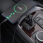 АЗП з FM-модулятором BOROFONE BC63 Selecto car BT FM transmitter Black