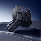 АЗП з FM-модулятором BOROFONE BC63 Selecto car BT FM transmitter Black