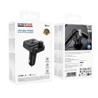 АЗП з FM-модулятором BOROFONE BC61 Ocean 45W(1A1C) car BT FM transmitter Black