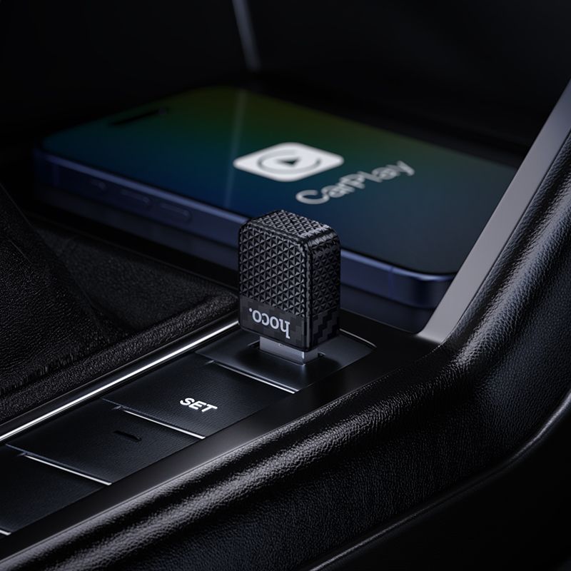Адаптер CarPlay HOCO HU3 Tony car wireless CarPlay adapter Black