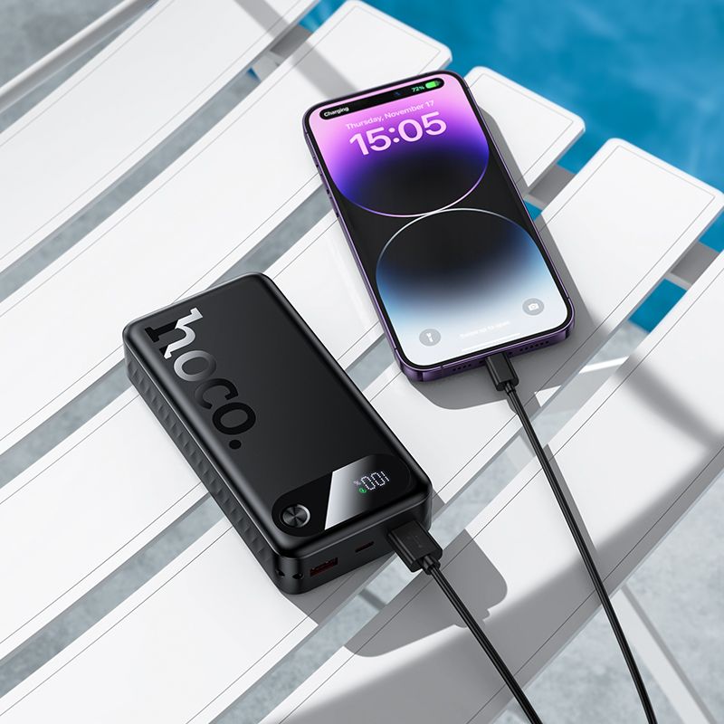 Зовнішній акумулятор HOCO J154A Victorious 22.5W+PD20W fully compatible power bank(20000mAh) Black
