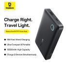 Зовнішній акумулятор Baseus EnerFill FP11 Power Bank 10000mAh 15W Cosmic Black (Includes Simple Type-C to Type-C Cable 20V/3A 30cm Black)