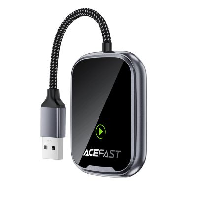 Адаптер ACEFAST QC1 CarPlay wireless adapter for car Metal Gray
