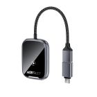 Адаптер ACEFAST QC1 CarPlay wireless adapter for car Metal Gray