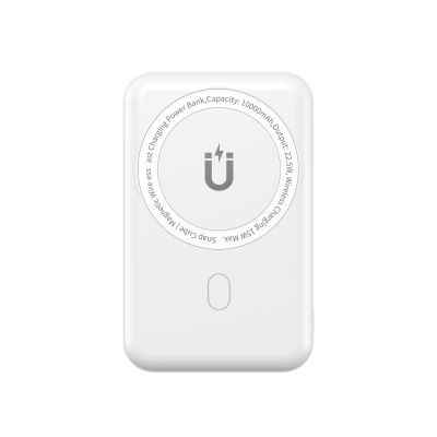Зовнішній акумулятор WIWU Snap Cube- Magnetic Wireless Charger Power Bank  10000mAh SC1000WHT (3C) White