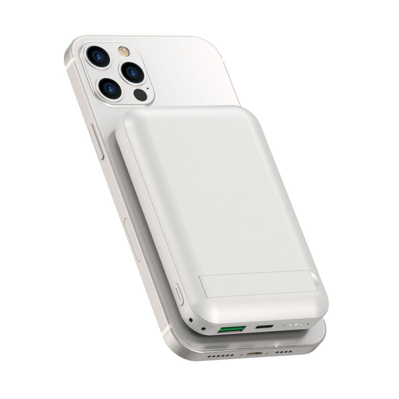 Зовнішній акумулятор WIWU Snap Cube- Magnetic Wireless Charger Power Bank  10000mAh SC1000WHT (3C) White