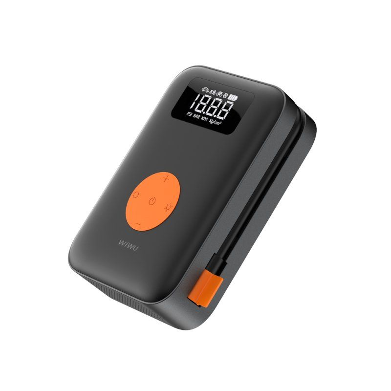 Автомобільний насос WIWU Portable Cordless Tire inflator Wi-Ai003 Black
