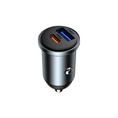 Автомобільний зарядний пристрій WIWU 35W Nano Lite A+C Fast Car Charger Wi-CC030 Gray