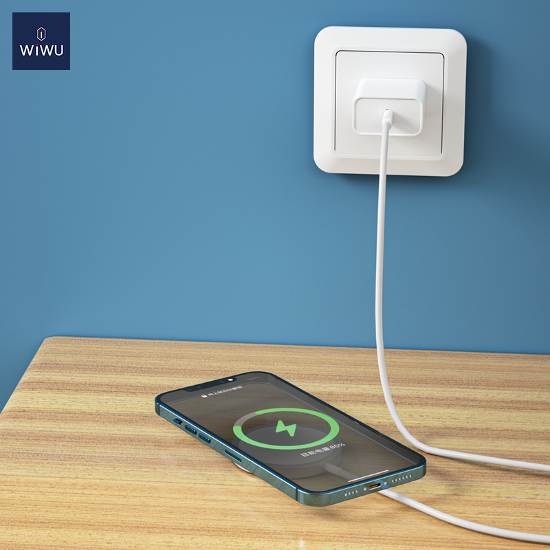 Бездротовий зарядний пристрій WIWU Wi-W009 Magnetic Wirless White