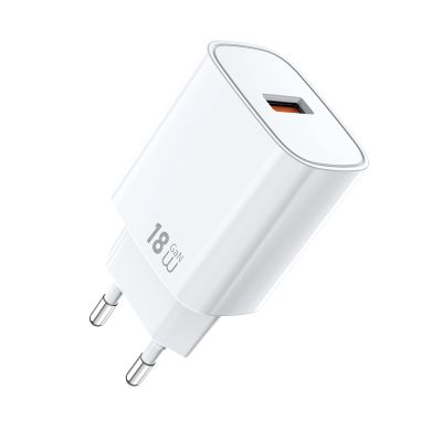 Мережевий зарядний пристрій WIWU 18W Essen GaN Fast Charger Wi-G006 EU White