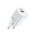 Мережевий зарядний пристрій WIWU 33W Cube GaN Fast Charger A+C Wi-G017 EU White