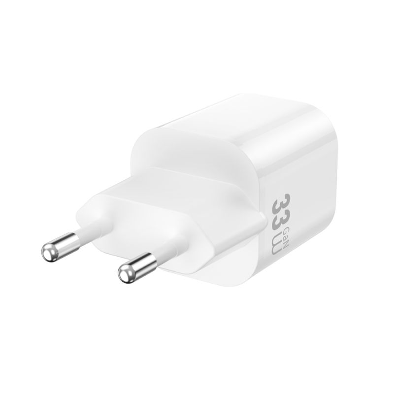 Мережевий зарядний пристрій WIWU 33W Cube GaN Fast Charger A+C Wi-G017 EU White