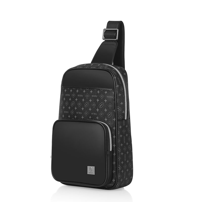 Сумка WIWU Master Fingerprint Lock Crossbody Bag Black