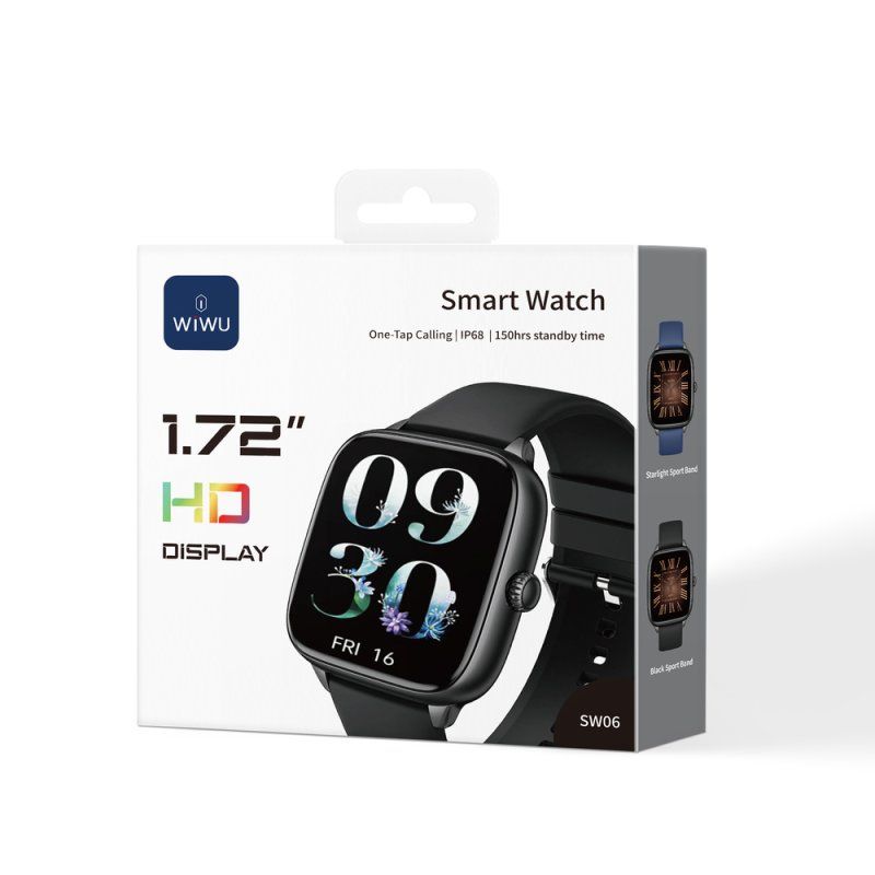 Смарт-годинник WIWU Smart Watch SW06 Black