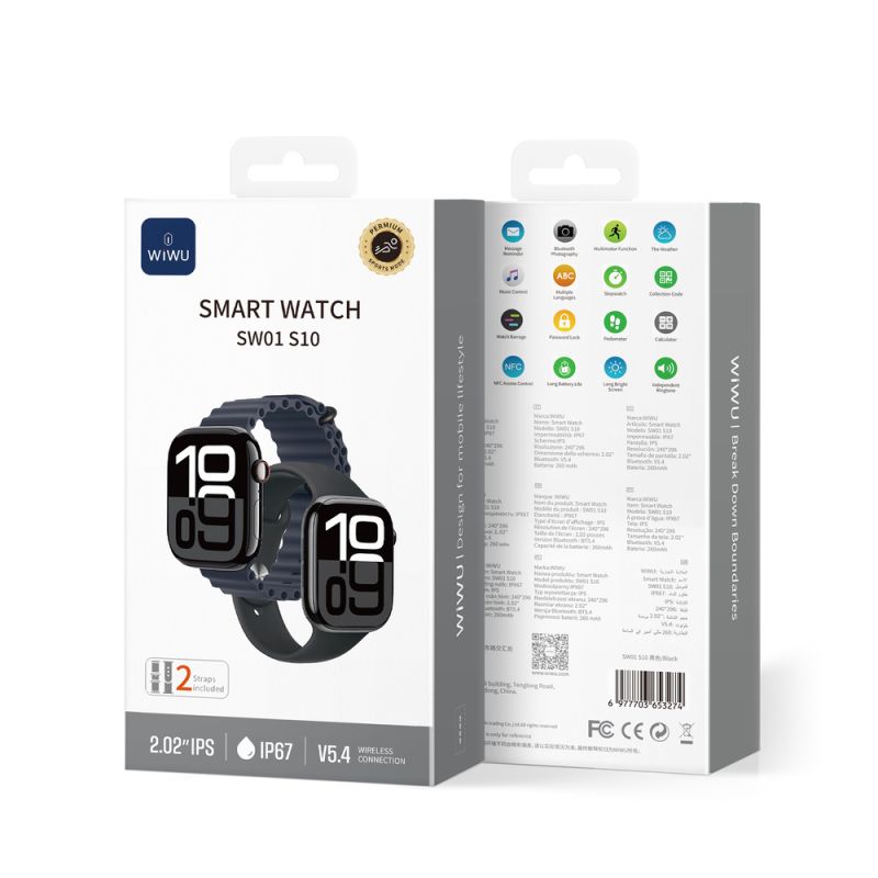 Смарт-годинник WIWU Smart Watch SW01 Silver