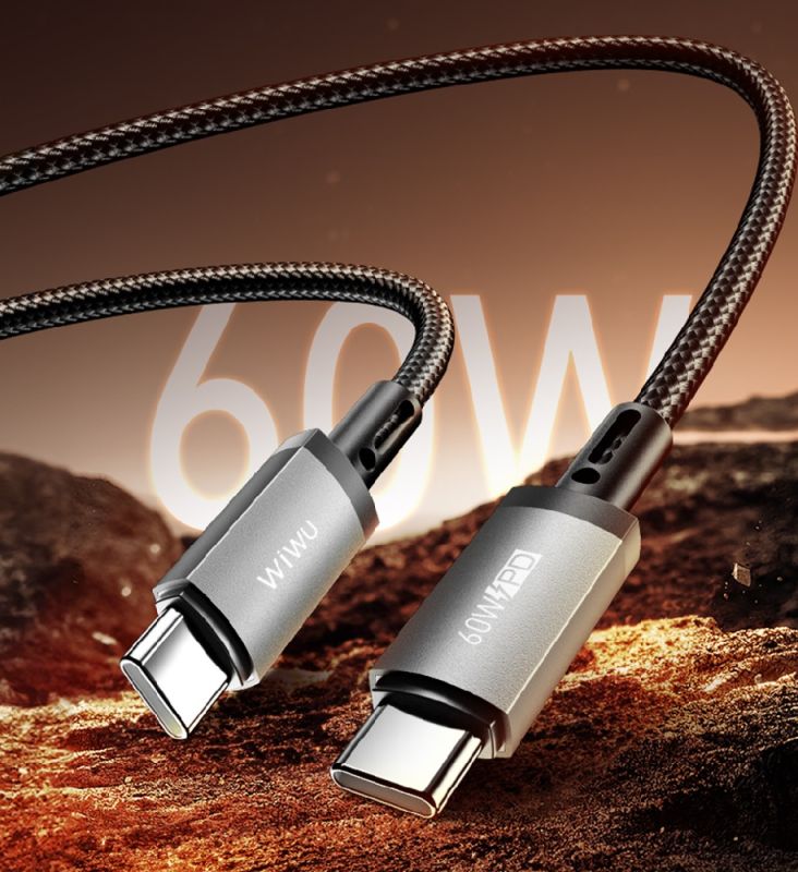 Кабель WIWU 60W Titanlink Series Charging Cable 
1M Wi-C057 C-C