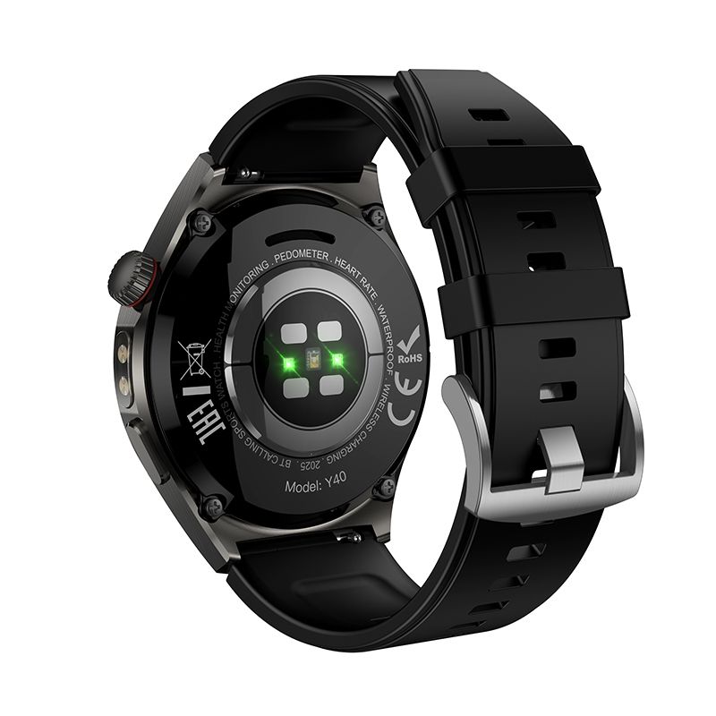 Смарт-годинник HOCO Y40 38mm. 315 mAh. IP67  Smart watch(call version) Black