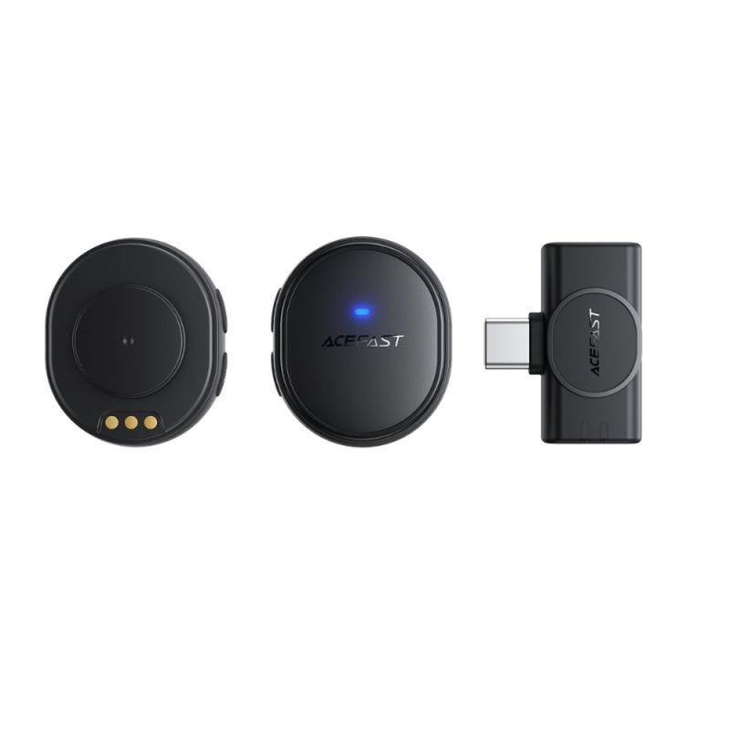 Бездротова мікрофонна система ACEFAST R3 dual-mic (Type-C) Black