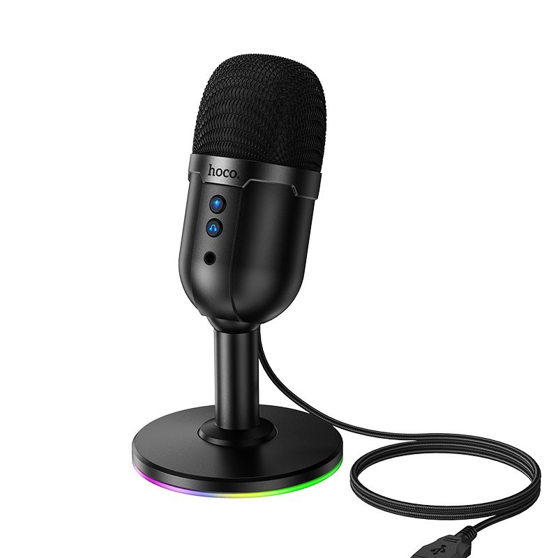 Мікрофон настільний HOCO L25 Bright (USB-A) Black