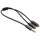 Аудіокабель UGREEN AV141 3.5mm Male to 2 Female Audio Cable ABS Case Black