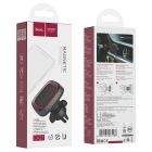 Автотримач для телефона HOCO CA23 Lotto series magnetic air outlet holder Black