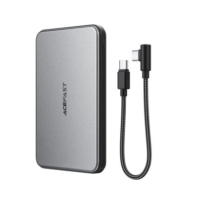 Зовнішній акумулятор ACEFAST M30-5000 PD20W magnetic fast charging power bank with cable Black