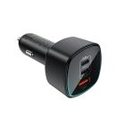 Автомобільний зарядний пристрій ACEFAST B18 200W(2USB-C+USB-A)fast car charger Black