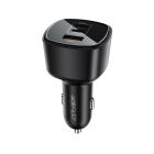 Автомобільний зарядний пристрій ACEFAST B18 200W(2USB-C+USB-A)fast car charger Black