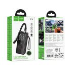 Автомобільний насос HOCO ZP18 Enlighten portable smart air pump Black