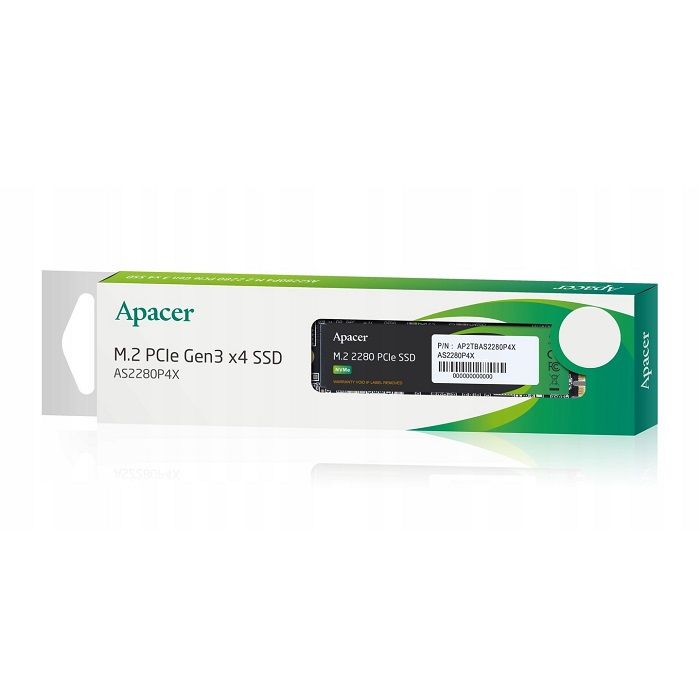 Накопичувач SSD M.2 Apacer AS2280P4X 1TB 2280 PCIe 3.0x4 NVMe 3D NAND Read/Write: 2100/1700 MB/sec