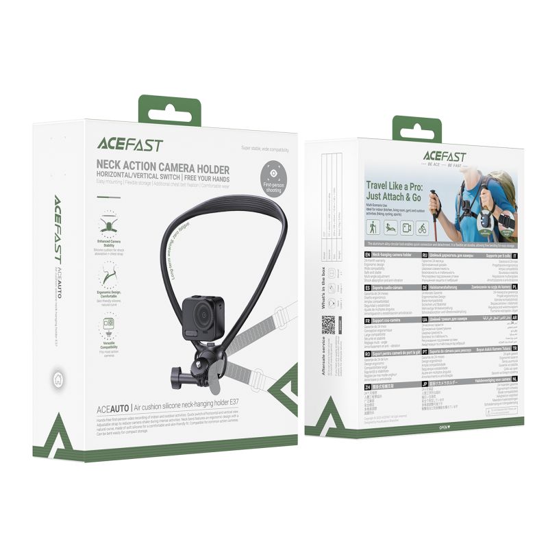 Кріплення на шию ACEFAST E37 Air cushion silicone neck-hanging holder Black