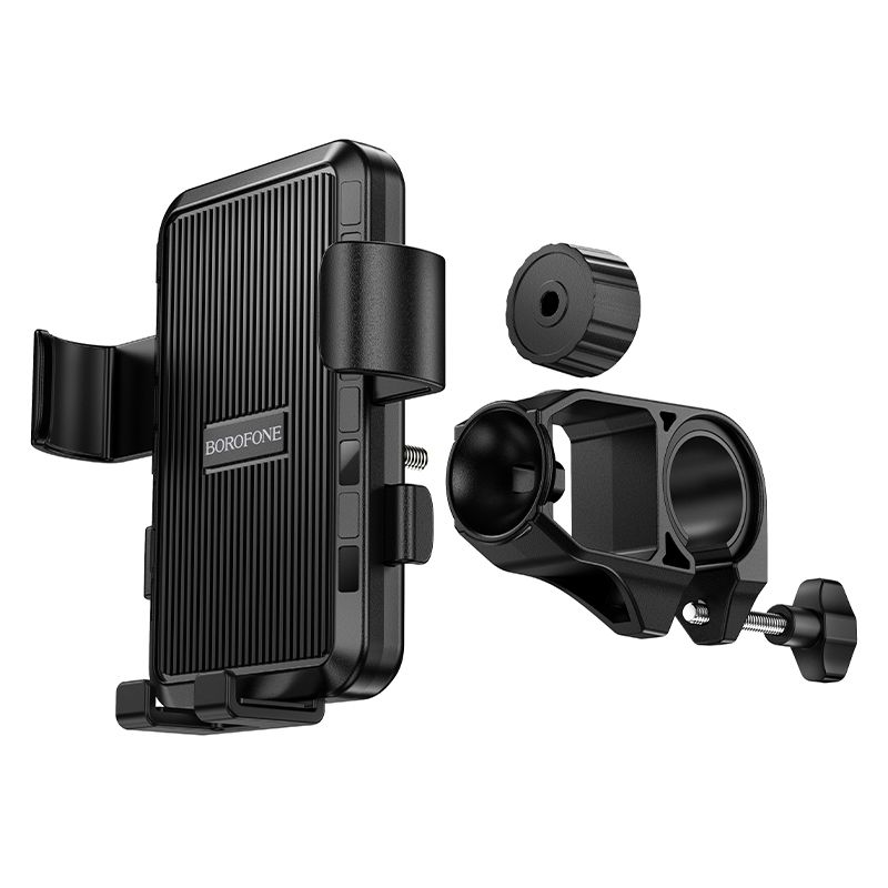 Велотримач для телефона BOROFONE BH137 Knight motorcycle bicycle universal holder Black