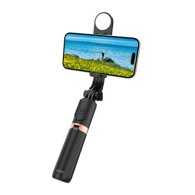 Селфі-трипод WIWU Mini Selfie Stick Wi-SE011 (with filled lights) Black