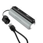 Зовнішній акумулятор BOROFONE BJ87 Star power bank with flashlight and cable(5000mAh) Black