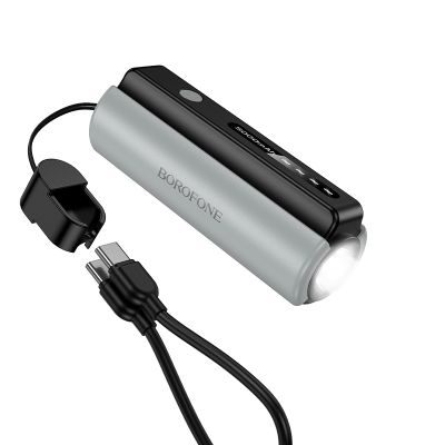 Зовнішній акумулятор BOROFONE BJ87 Star power bank with flashlight and cable(5000mAh) Black