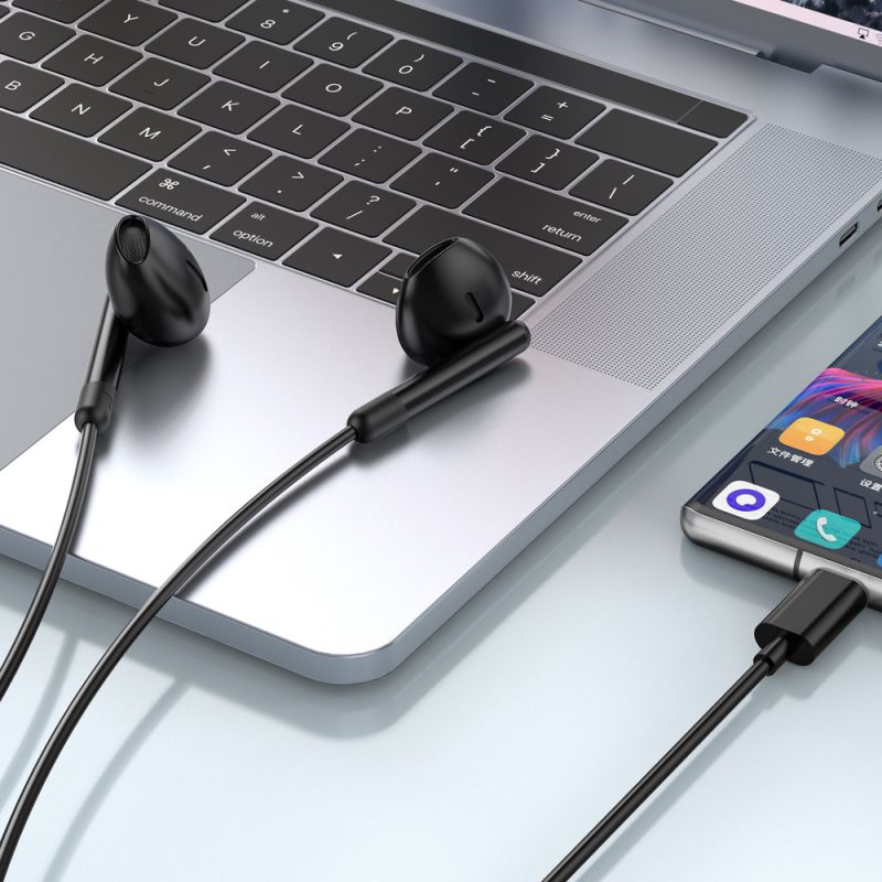 Навушники WIWU Type C Wired Earphone EB314 Black