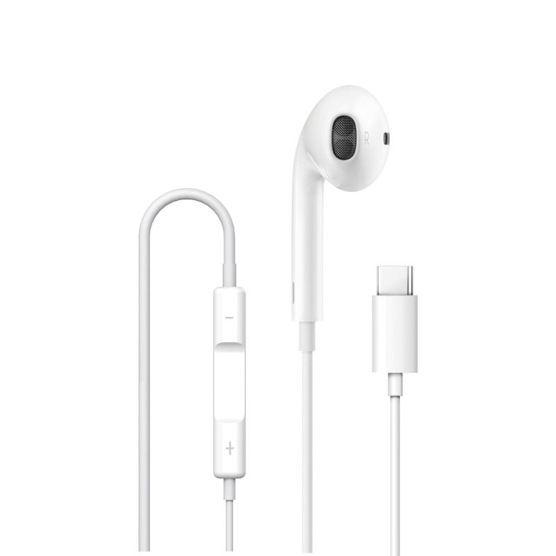 Навушники WIWU Type-C Solobuds Wired Earbuds EB307 White